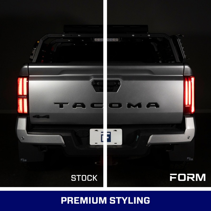 Toyota Tacoma Tail Lights - FORM Lighting - Sequential LED - Red/Smoked - `24-`26